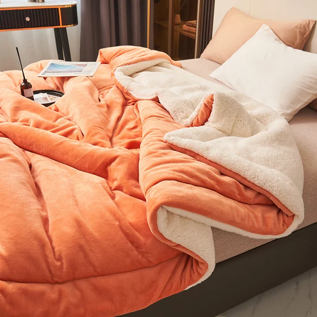 Luksuriøst Fleece Tæppe - Blødt Og Varmt Design Til Stue Og Soveværelse Fleece-tæppe Tech Butik Orange 100 x 120 cm