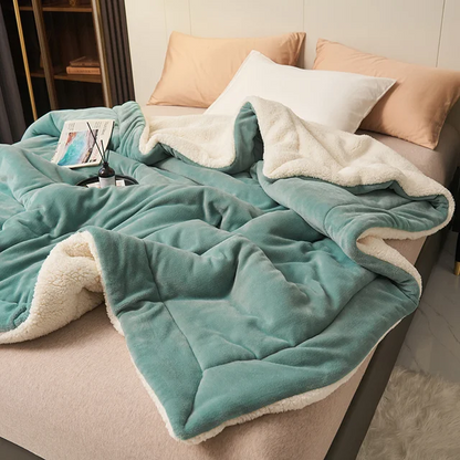 Luksuriøst Fleece Tæppe - Blødt Og Varmt Design Til Stue Og Soveværelse Fleece-tæppe Tech Butik Mørkegrøn 100 x 120 cm