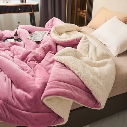 Luksuriøst Fleece Tæppe - Blødt Og Varmt Design Til Stue Og Soveværelse Fleece-tæppe Tech Butik Magenta 100 x 120 cm
