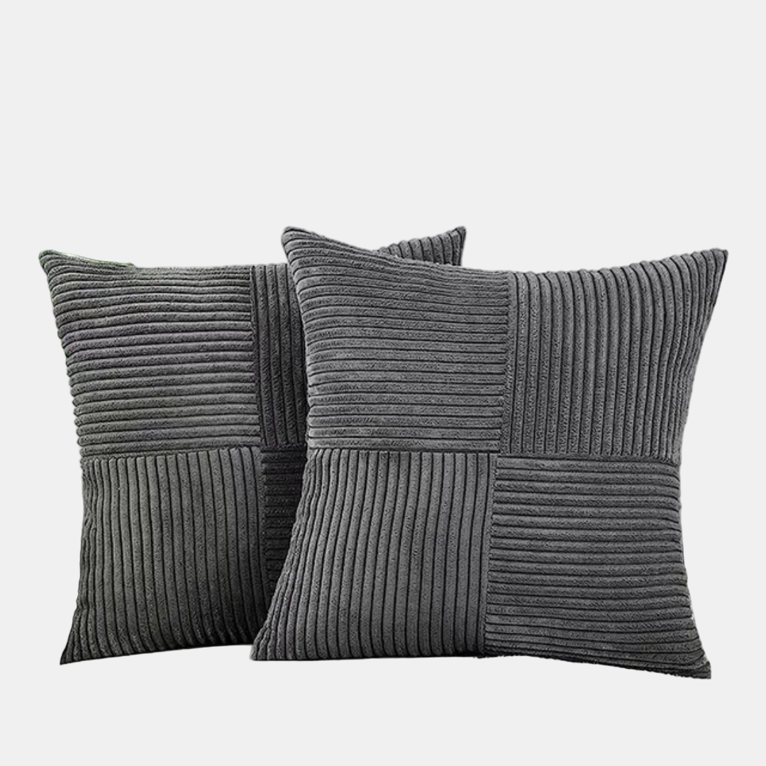 Luksuriøst Sierkussen i Pluche – Elegant Pyntepude til Sofa og Seng Puder & Betræk Tech Butik Mørkegrå