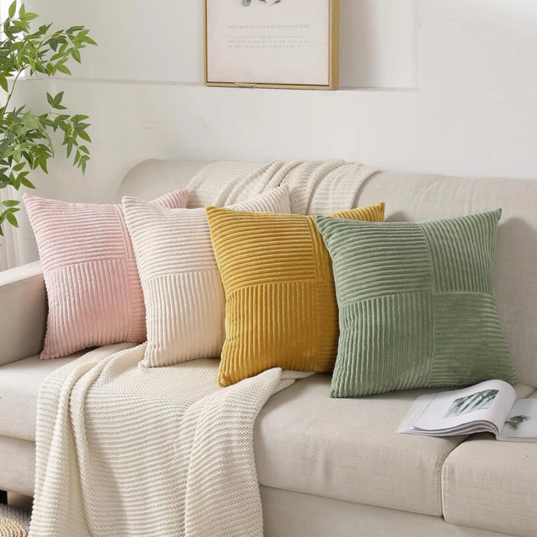 Luksuriøst Sierkussen i Pluche – Elegant Pyntepude til Sofa og Seng Puder & Betræk Tech Butik