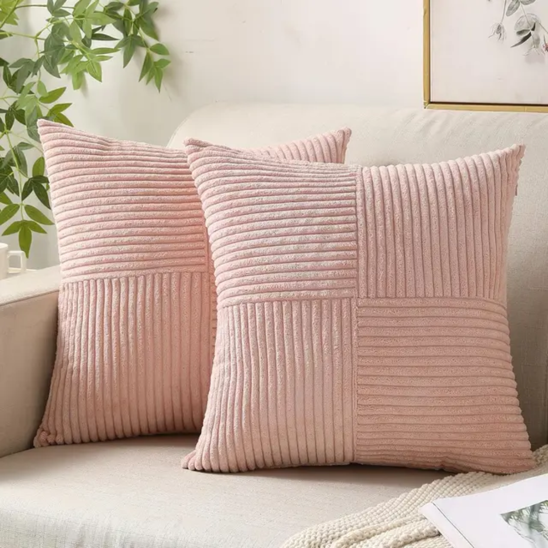 Luksuriøst Sierkussen i Pluche – Elegant Pyntepude til Sofa og Seng Puder & Betræk Tech Butik Rosa