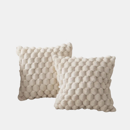 Luksus Blød Pude – Fyldig, Komfortabel og Afslappende Puder Tech Butik Hvid-Beige