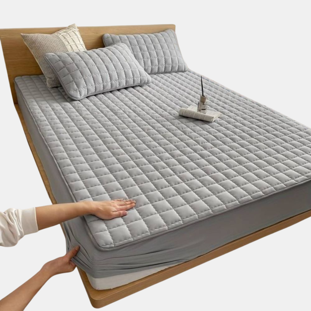 Luksus Madrasbetræk – Blødt, Åndbart & Hygiejnisk Madrasbeskyttere Tech Butik Grå (Næsten udsolgt) 90x200x30cm (Enkelt seng)