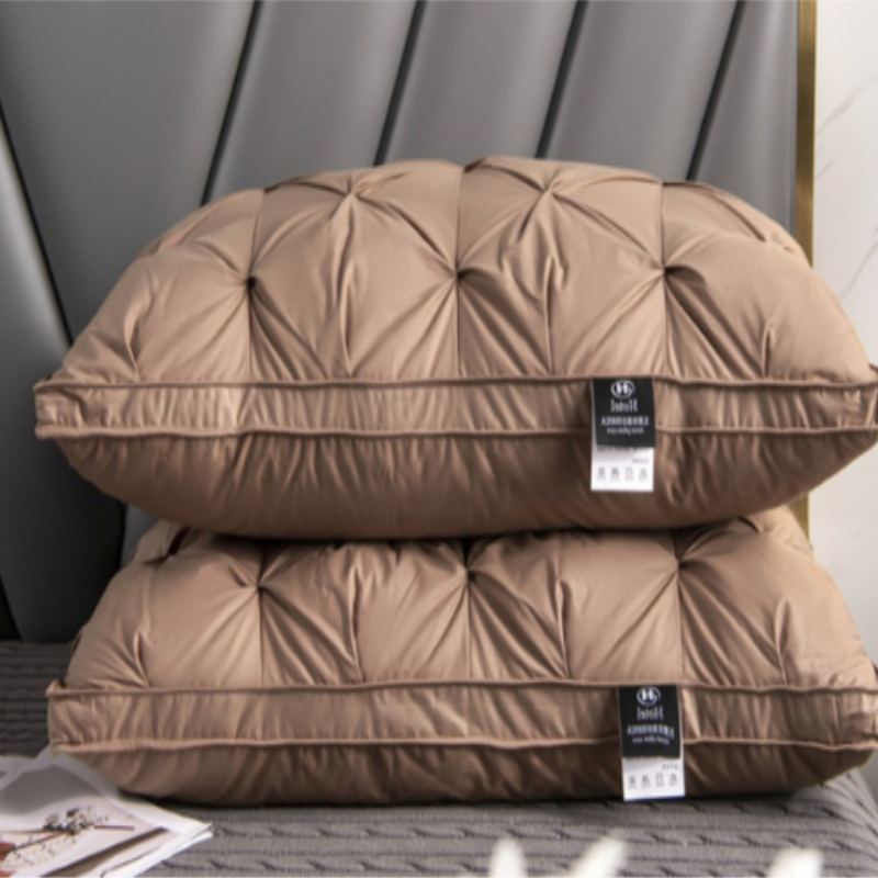 Luksus gåseduns-pude til rolig og smertefri søvn Pude Tech Butik Brun
