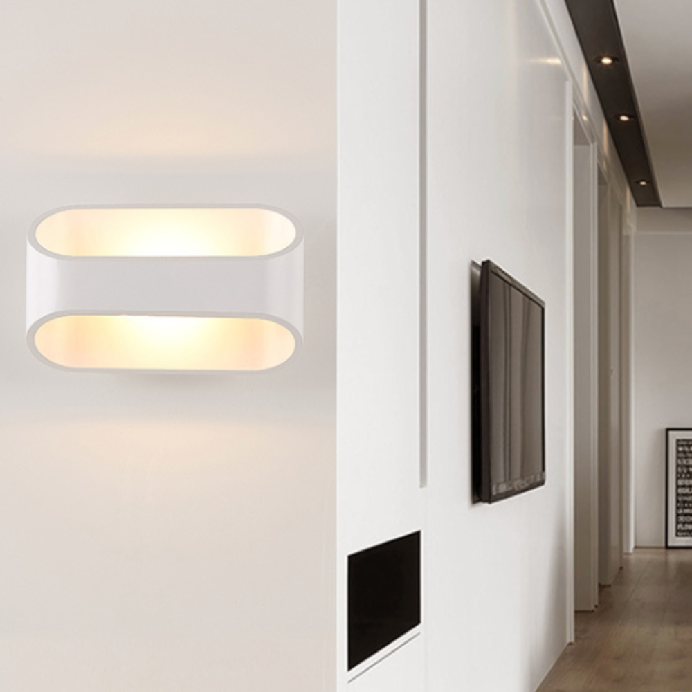 Luxuriøs LED-væglampe i aluminium til moderne interiør Væglamper Tech Butik
