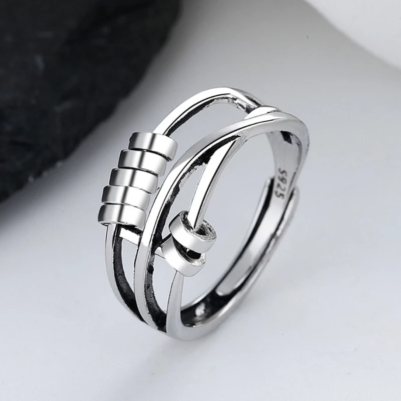Elegant Sølvring – Elegant og Beroligende Smykke til Angststøtte Jewelry Tech Butik