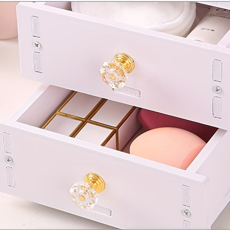 Makeup Spejl med 360° Roterende Design og Opbevaring til Bordplade Makeup Spejle Tech Butik