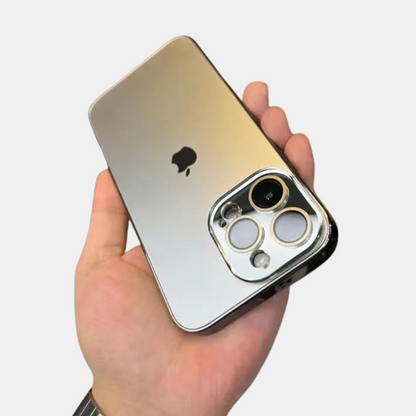 Malet Mat Hærdet Glas Cover – Stilfuld Akryl iPhone Beskyttelse Mobiltelefoncovers Tech Butik Titaniumgr iPhone 15 Pro Max