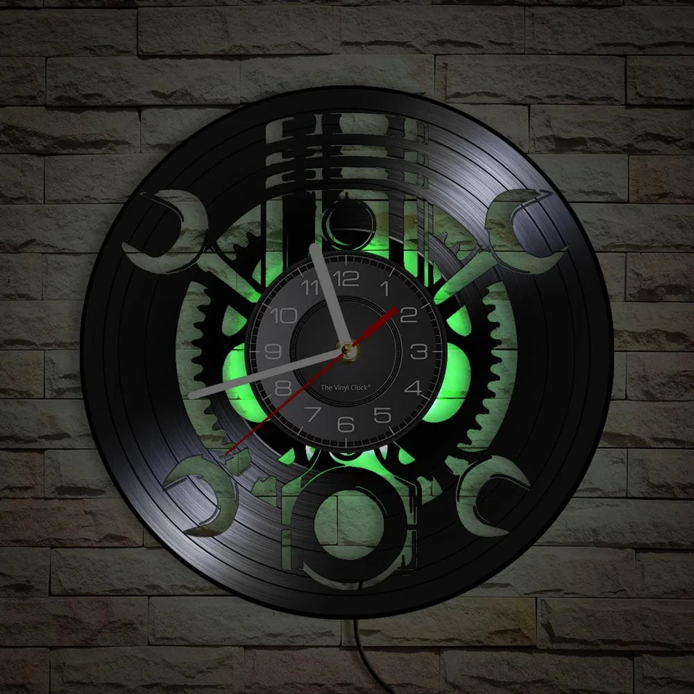 Mekaniske værktøjer inspireret vægur Ure Tech Butik Med LED