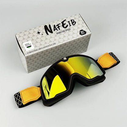 Herre Retro Motorcykelbeskyttelsesbriller – Holdbar Øjenbeskyttelse til Ryttere Protective Glasses Tech Butik