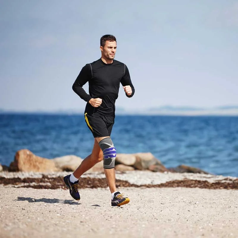 Stabiliserende knæbind – Støttende beskyttelse til skadesgenoptræning og aktiv bevægelse Knee Brace Tech Butik