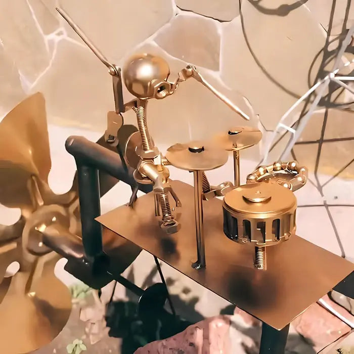 Metal Vindmølle Turbine – Dekorativ og Kinetisk Udendørskunst Tech Butik