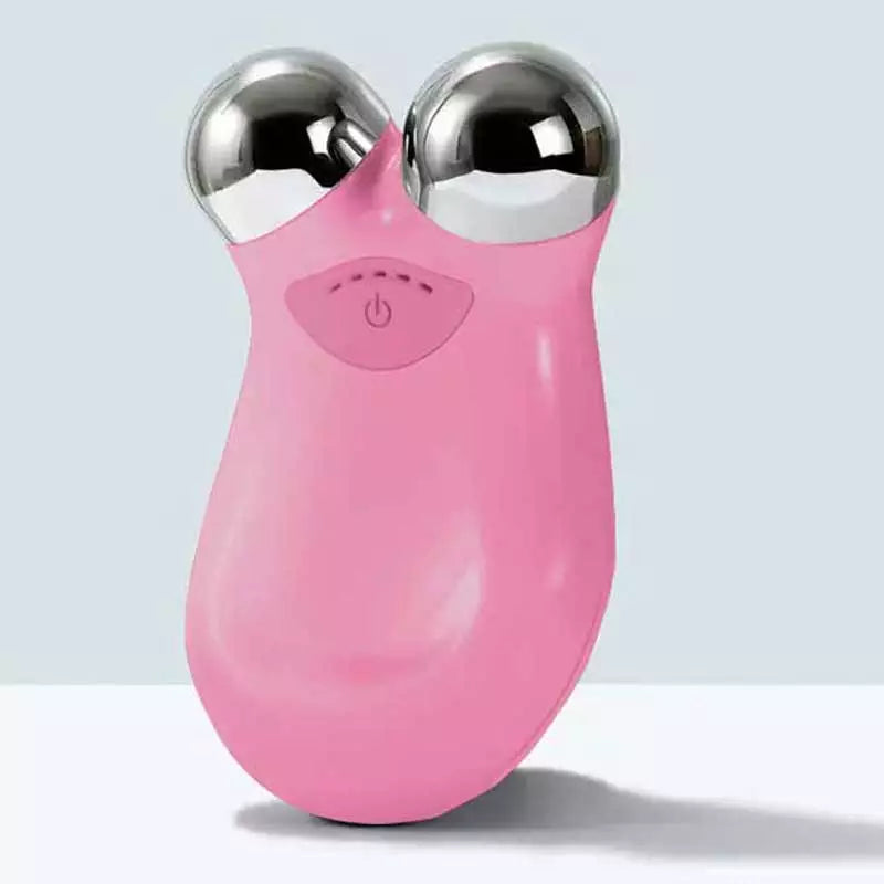 Mikrostrøms ansigtsroller – Skånsom hudtoning og foryngelse derhjemme Skin Care Tech Butik Lyserød 1 Micro Roller