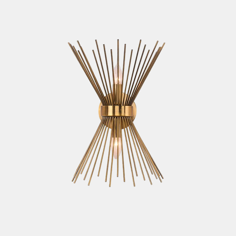 Mid-century Starburst Væglys i Messing – Unik Belysning til Stue og Soveværelse Væglamper Tech Butik