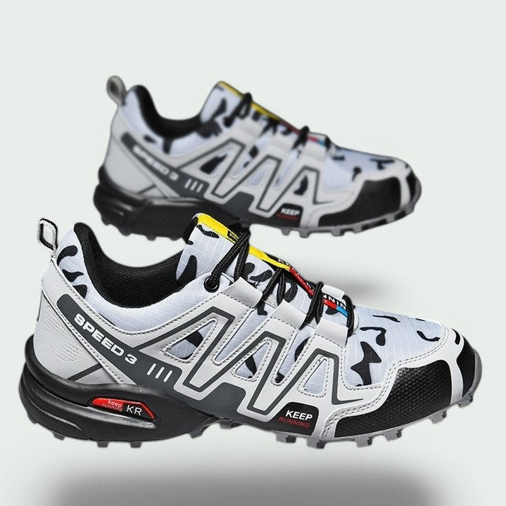 Herres Holdbare Vandresko – Komfort i Alt Terræn & Langvarig Støtte Shoes Tech Butik Grå og sort 39