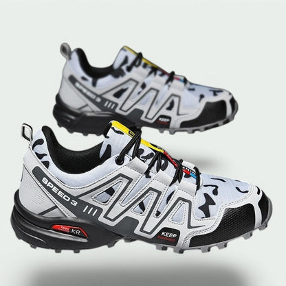 Herres Holdbare Vandresko – Komfort i Alt Terræn & Langvarig Støtte Shoes Tech Butik Grå og sort 39