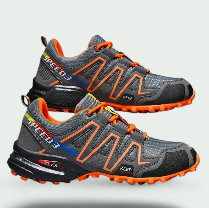 Herres Holdbare Vandresko – Komfort i Alt Terræn & Langvarig Støtte Shoes Tech Butik Orange og grå 39