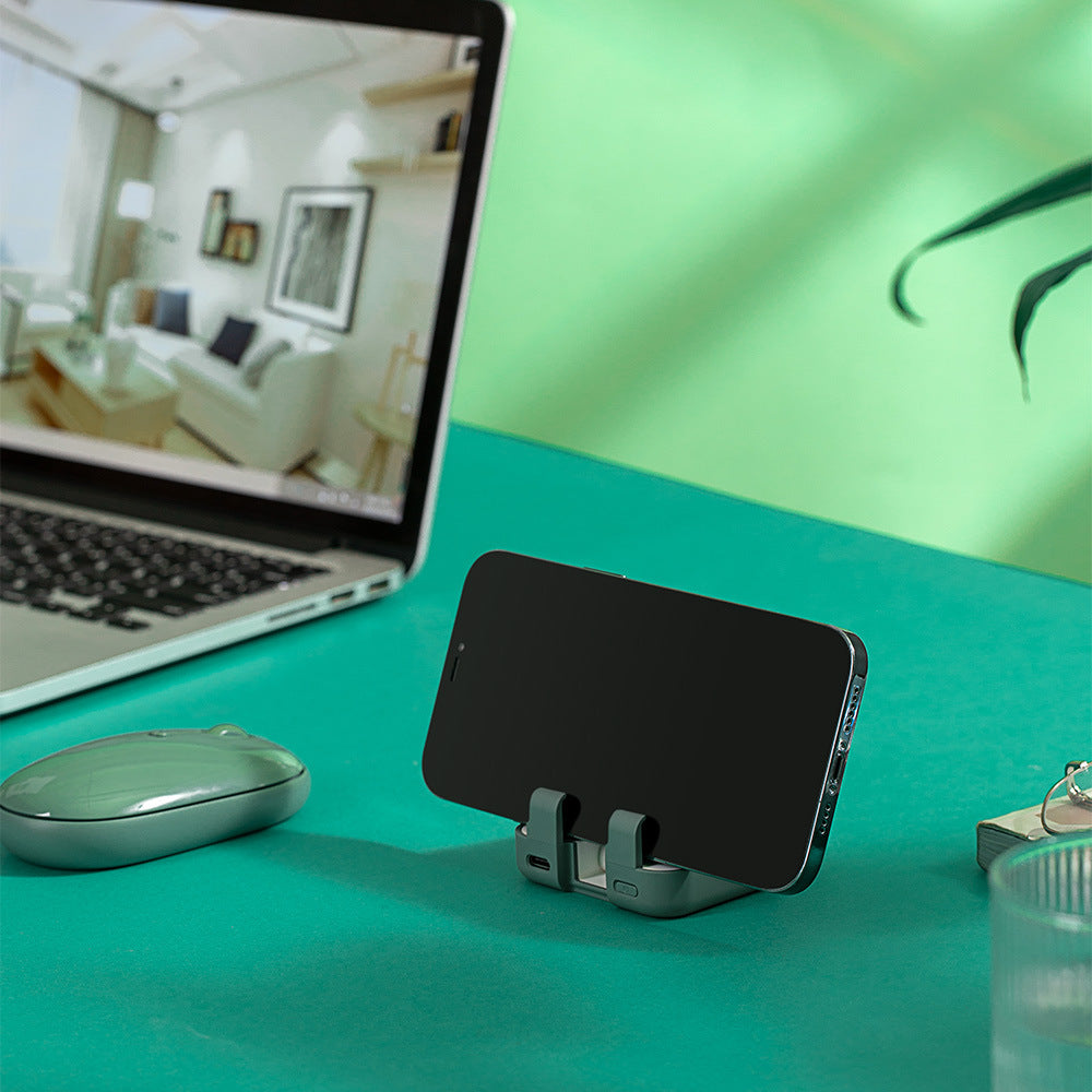 Mini Powerbank & Telefonholder – Bærbar og Funktionel Mobiltilbehør Tech Butik