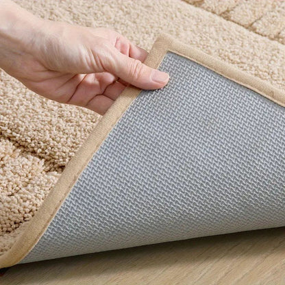 Minimalistisk Bademåtte med Striber – Blød, Skridsikker og Komfortabel Hele Dagen Bathroom Accessories Tech Butik
