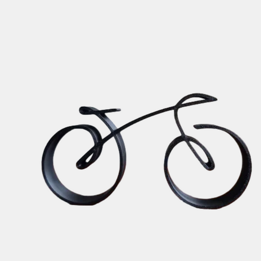 Minimalistisk Fiets Sculptuur - Moderne Draad Kunstdekoration til Indretning Cykelskulptur Tech Butik