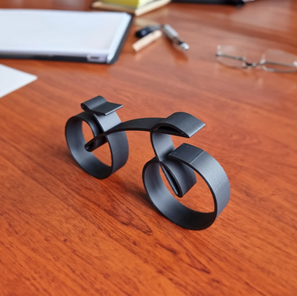 Minimalistisk Fiets Sculptuur - Moderne Draad Kunstdekoration til Indretning Cykelskulptur Tech Butik