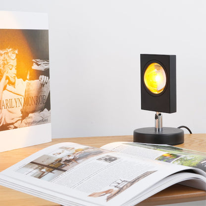 Minimalistisk LED Bordlampe med Cirkulær Halo-Projektion Bordlampe Tech Butik