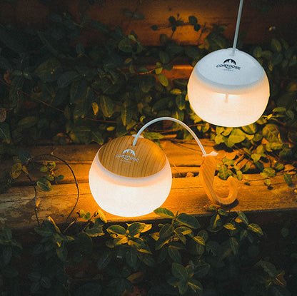 Minimalistisk LED Campinglampe Med USB-Opladning Og Variabel Lysstyrke Hængende lampe Tech Butik Hvid (USB-opladning + 3 lysstyrkeniveauer)