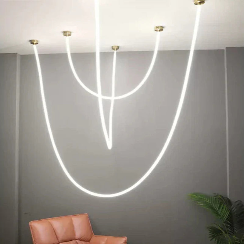 Minimalistisk LED Loftlys til Stilfulde Rum Hængelamper Tech Butik