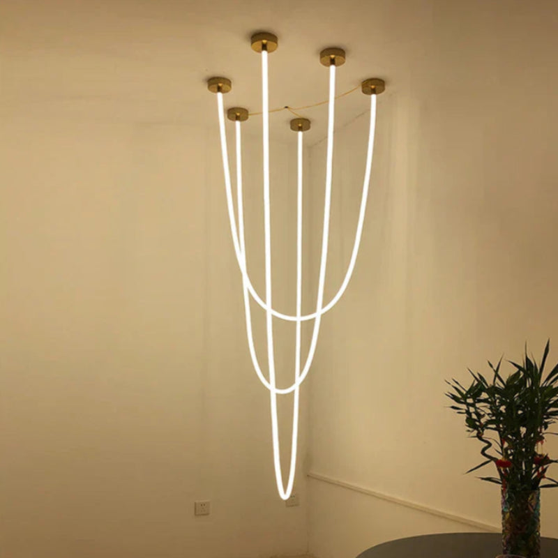Minimalistisk LED Loftlys til Stilfulde Rum Hængelamper Tech Butik