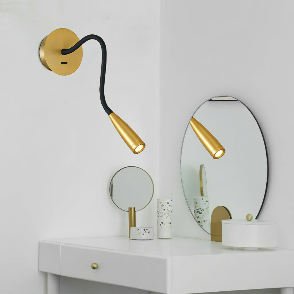 Minimalistisk LED Væglampe med Drejelig Rørform Praktiske lamper Tech Butik