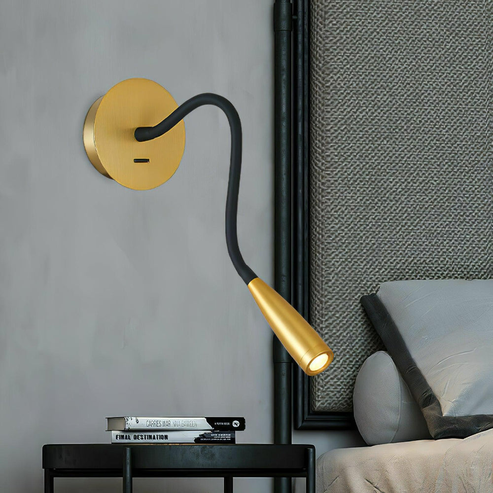 Minimalistisk LED Væglampe med Drejelig Rørform Praktiske lamper Tech Butik