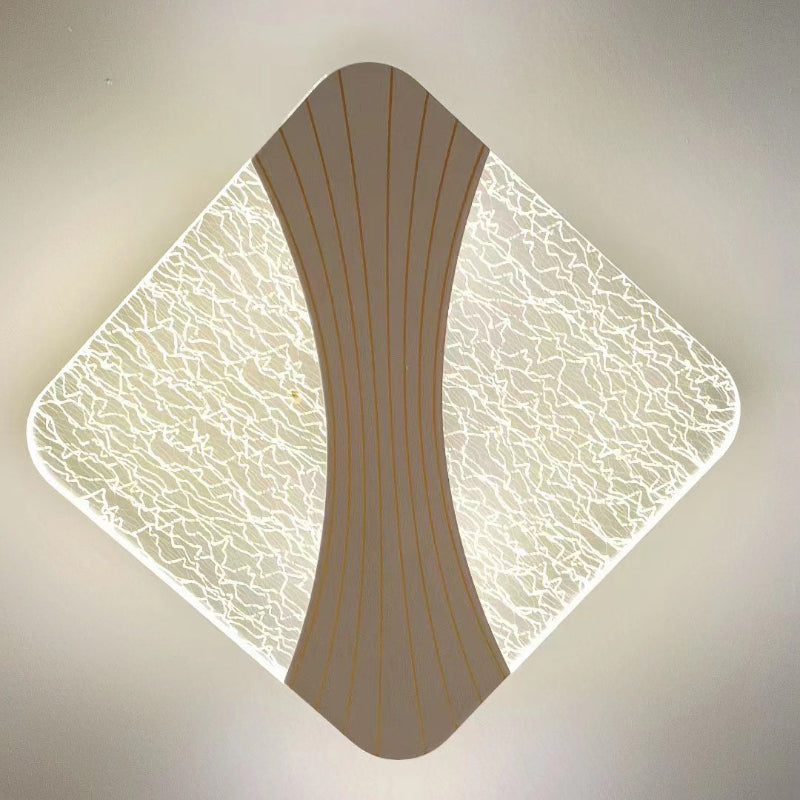 Minimalistisk LED Væglampe til Moderne Rum Væglamper Tech Butik Diamant - B Varmt lys