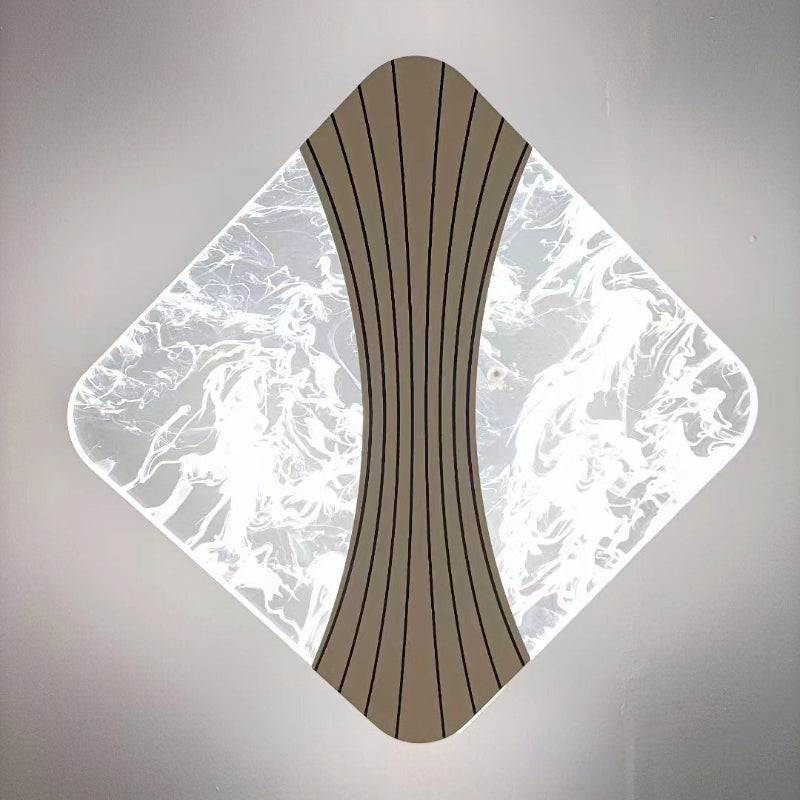 Minimalistisk LED Væglampe til Moderne Rum Væglamper Tech Butik Diamant - C Varmt lys