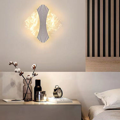 Minimalistisk LED Væglampe til Moderne Rum Væglamper Tech Butik Diamant - C Hvidt lys