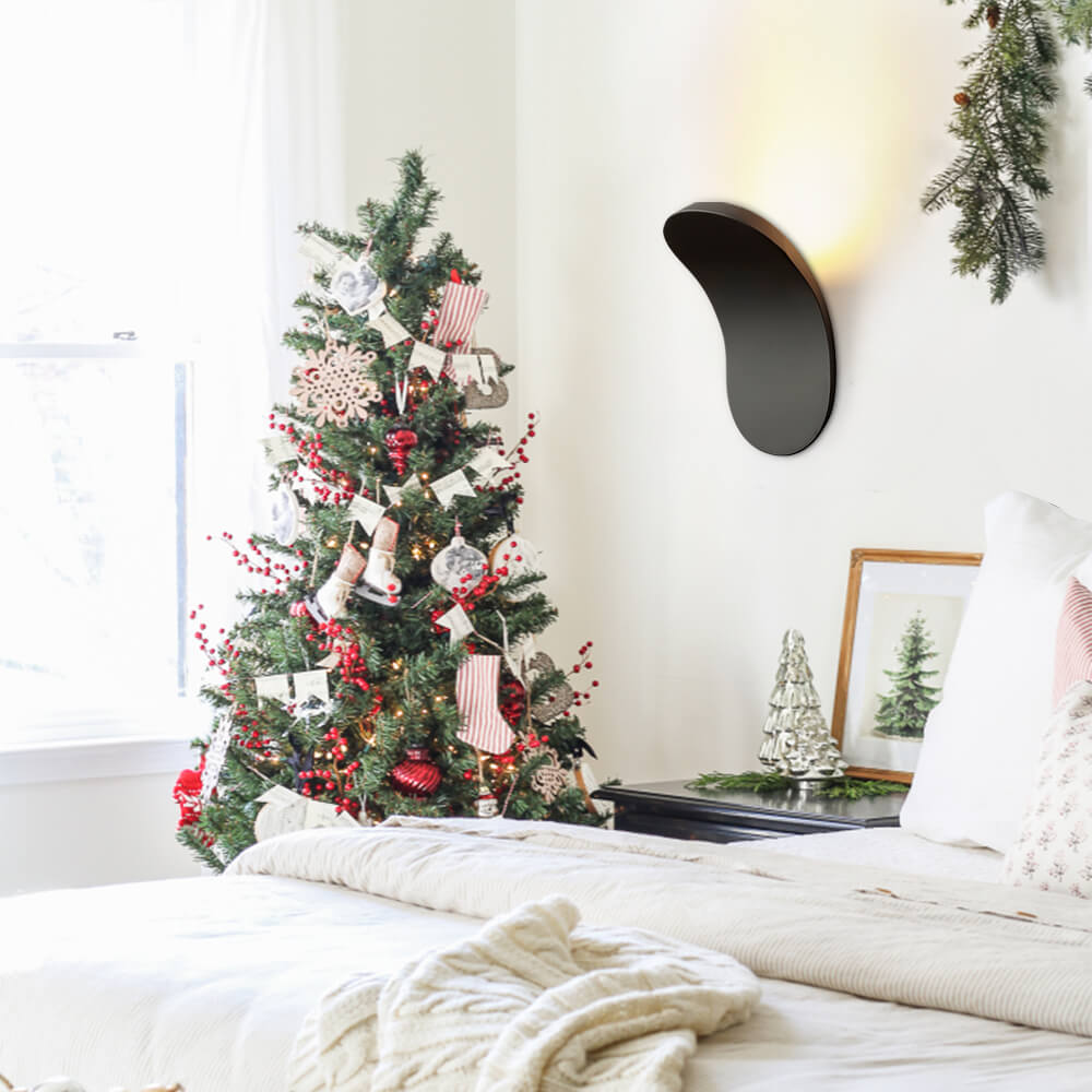 Minimalistisk LED Vægskonce i Sort/Hvid – Elegant Belysning til Soveværelse Væglamper Tech Butik