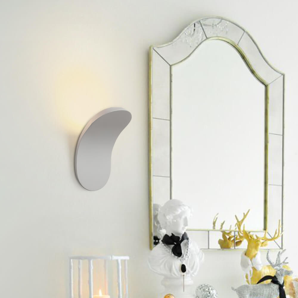 Minimalistisk LED Vægskonce i Sort/Hvid – Elegant Belysning til Soveværelse Væglamper Tech Butik