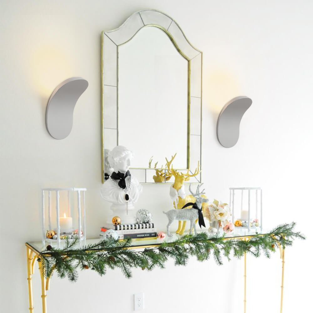 Minimalistisk LED Vægskonce i Sort/Hvid – Elegant Belysning til Soveværelse Væglamper Tech Butik