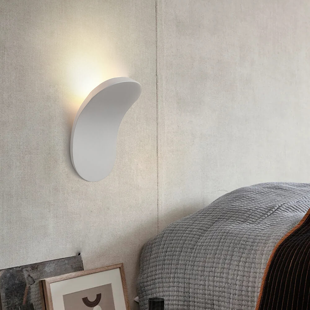 Minimalistisk LED Vægskonce i Sort/Hvid – Elegant Belysning til Soveværelse Væglamper Tech Butik Hvid Varm Hvid