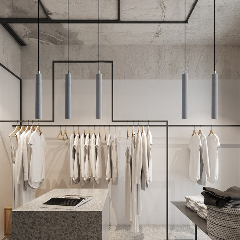 Minimalistisk Lang Hængende LED Lampe til Moderne Rum Hængelamper Tech Butik