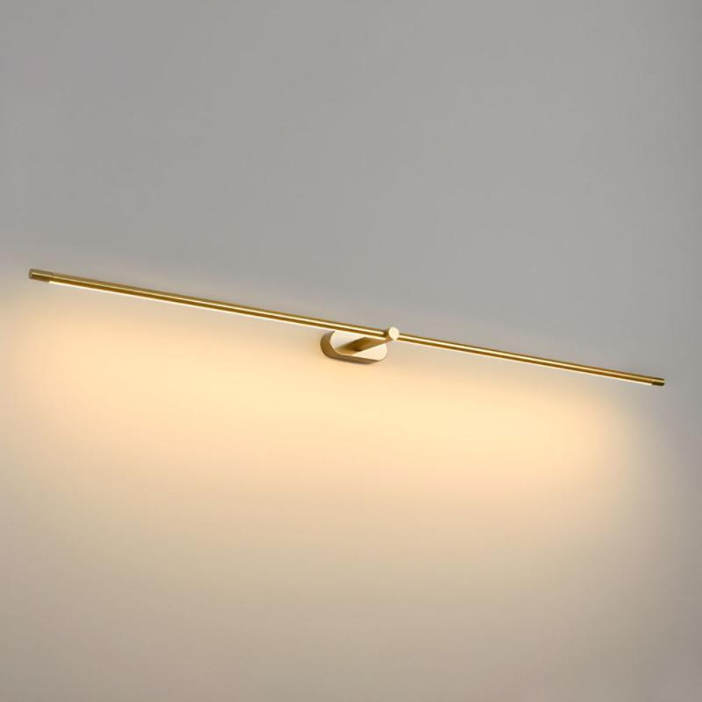 Minimalistisk Lineær LED Væglampe til Moderne Rum Væglampe Tech Butik Guld L 68cm x B 8cm x H 5cm Varmt Lys