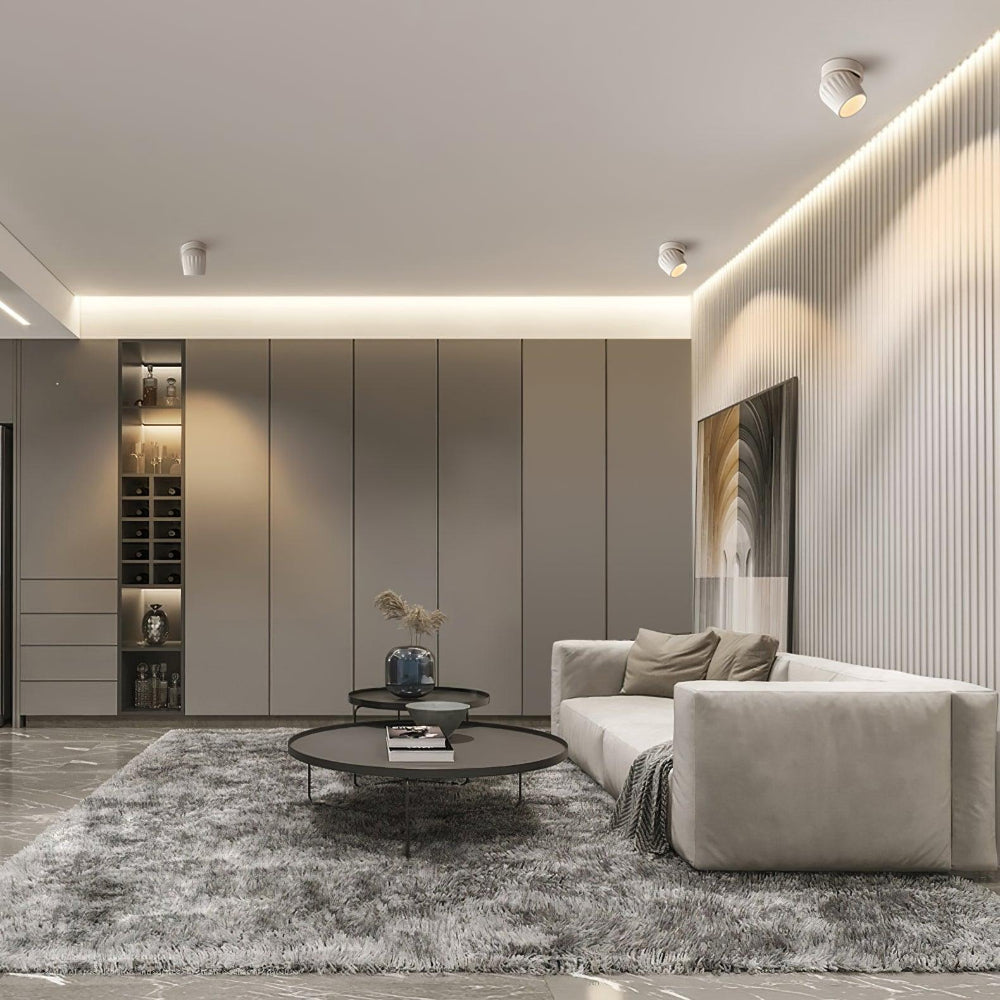 Minimalistisk Loftspot med Drejeligt Hoved Spotbelysning Tech Butik
