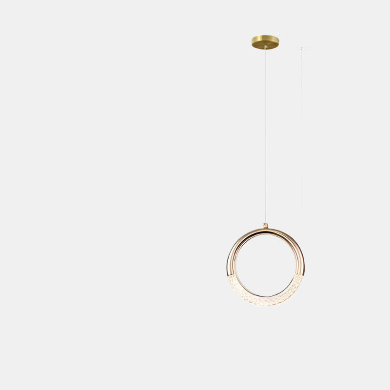 Minimalistisk Nordisk LED Loftlampe Hængelamper Tech Butik A guld 20 cm Varm hvid