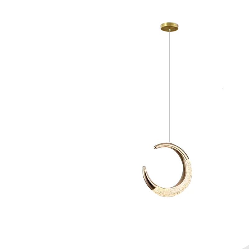 Minimalistisk Nordisk LED Loftlampe Hængelamper Tech Butik B guld 20 cm Varm hvid