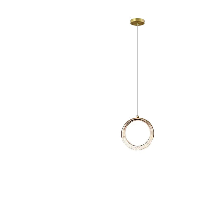 Minimalistisk Nordisk LED Loftlampe Hængelamper Tech Butik A guld 15 cm Varm hvid