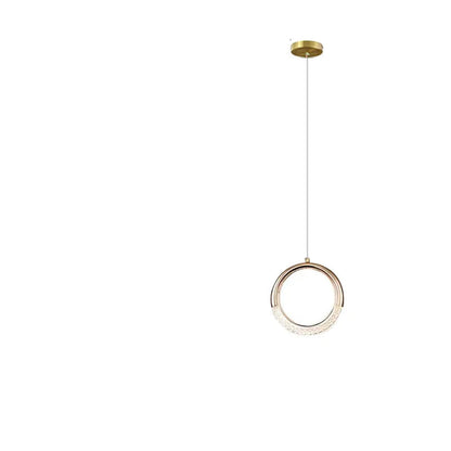 Minimalistisk Nordisk LED Loftlampe Hængelamper Tech Butik A guld 15 cm Varm hvid