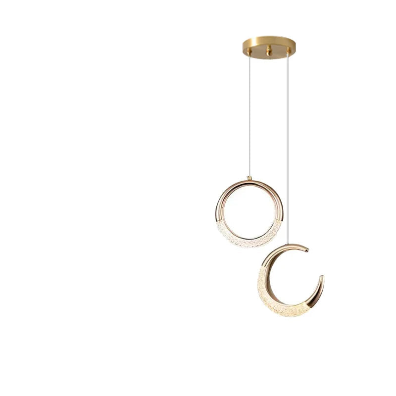 Minimalistisk Nordisk LED Loftlampe Hængelamper Tech Butik 2 hoveder Varm hvid