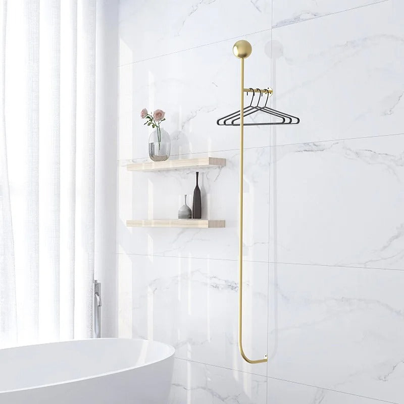 Elegante Tøjstativ – Stilfuld og Praktisk Vægmonteret Opbevaring Tøjstativer Tech Butik