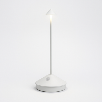 Minimalistisk Trådløs Bordlampe Uden Ledning - Vandtæt Belysning Belysning Tech Butik Hvid