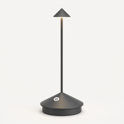 Minimalistisk Trådløs Bordlampe Uden Ledning - Vandtæt Belysning Belysning Tech Butik Grå